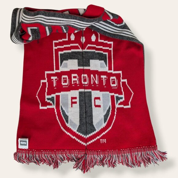 Adidas Toronto FC Reversible Knit Fringe Scarf - Picture 4 of 5